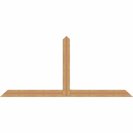 Ekena Millwork Portland Timber Gable Bracket, Western Red Cedar, 108"W x 49"H x 5 1/2"D x 5 1/2"F, 11/12 Pitch GBW108X49X0606POR00SWR